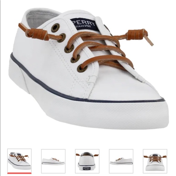 sperry pier view white